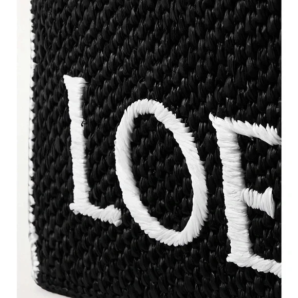 Loewe large black Raffia Paula collab - Picture 4 of 13